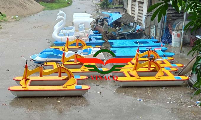 thiên nga đạp nước và xe đạp nước ở An Giang